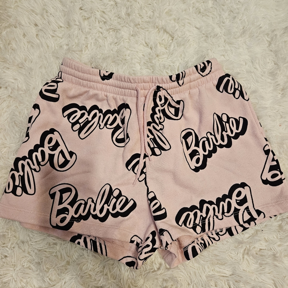 Barbie Pink Logo Women's Athletic Shorts